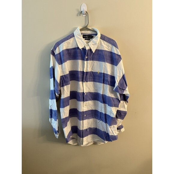 Ralph Lauren Large Striped Button Down - Picture 1 of 9